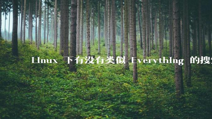 Linux 下有没有类似 Everything 的搜索工具？