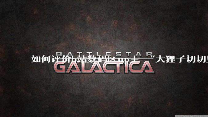 如何评价b站数码区up主 “大狸子切切里”?