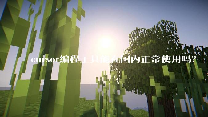 cursor编程工具能在国内正常使用吗？