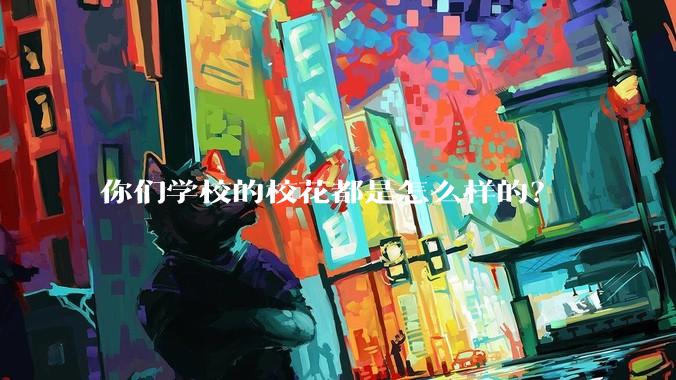 你们学校的校花都是怎么样的？